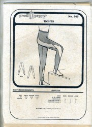405 GREEN PEPPER MS. MR. STRETCH STIRRUP TIGHTS PATTERN SM-LG